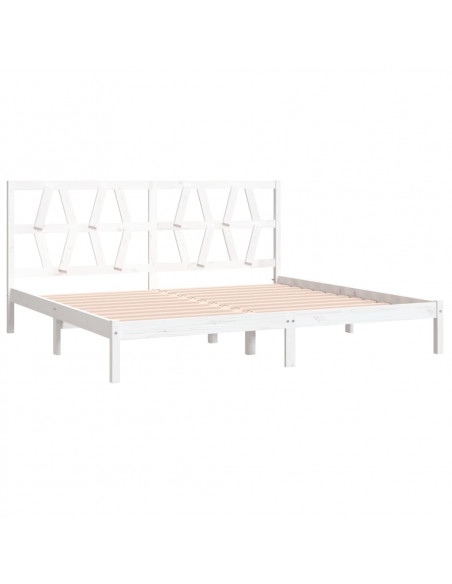Giroletto Bianco in Legno Massello di Pino 200x200 cm