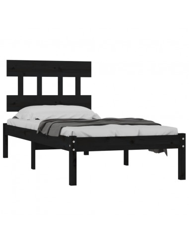 Giroletto Nero in Legno Massello 100x200 cm