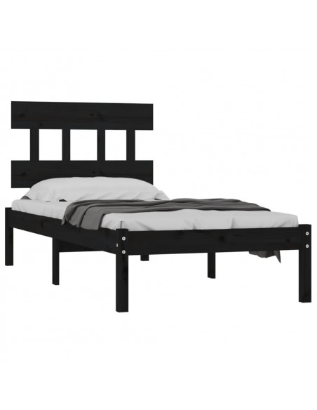 Giroletto Nero in Legno Massello 100x200 cm