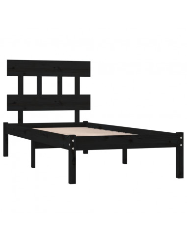 Giroletto Nero in Legno Massello 100x200 cm