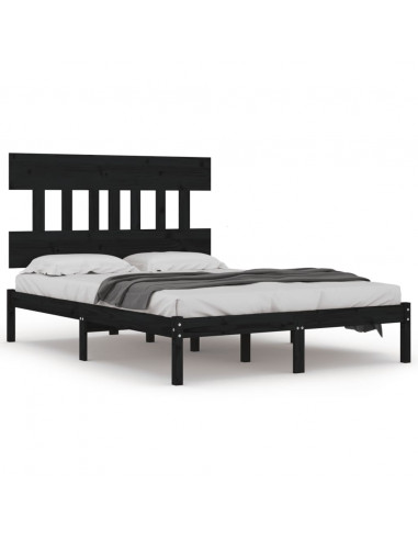 Giroletto Nero in Legno Massello 200x200 cm