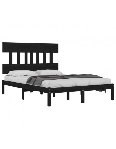 Giroletto Nero in Legno Massello 200x200 cm