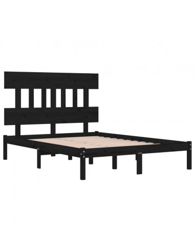 Giroletto Nero in Legno Massello 200x200 cm