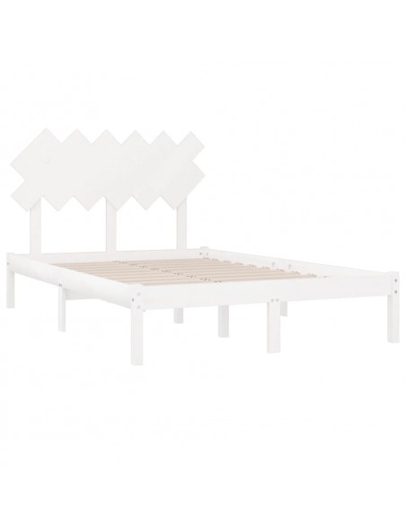 Giroletto Bianco 135x190 cm Double in legno Massello