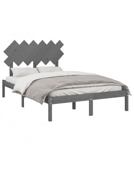 Giroletto Grigio 135x190 cm Double in legno Massello