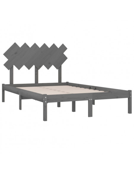 Giroletto Grigio 135x190 cm Double in legno Massello