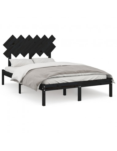 Giroletto Nero 135x190 cm Double in legno Massello