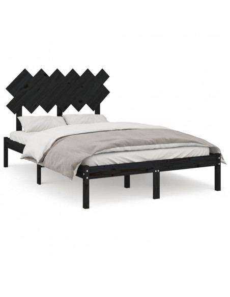 Giroletto Nero 135x190 cm Double in legno Massello
