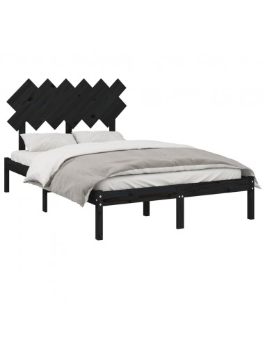 Giroletto Nero 135x190 cm Double in legno Massello