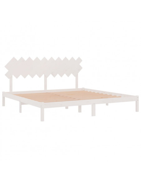 Giroletto Bianco 200x200 cm in Legno Massello