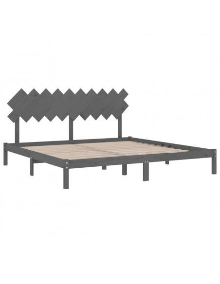 Giroletto Grigio 200x200 cm in Legno Massello