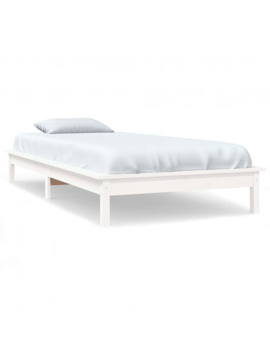 Giroletto Bianco 90x200 cm in Legno Massello di Pino