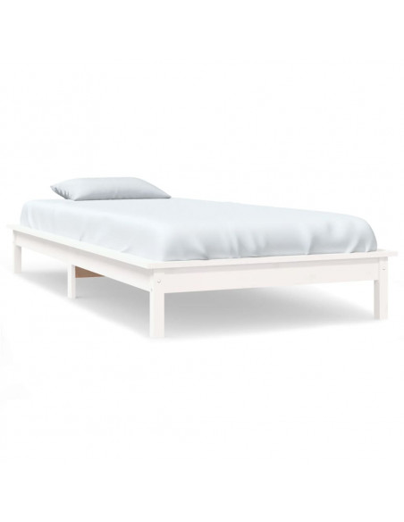 Giroletto Bianco 90x200 cm in Legno Massello di Pino