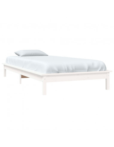 Giroletto Bianco 90x200 cm in Legno Massello di Pino