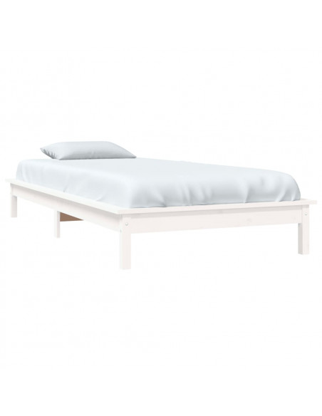 Giroletto Bianco 90x200 cm in Legno Massello di Pino