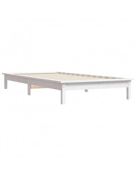 Giroletto Bianco 90x200 cm in Legno Massello di Pino
