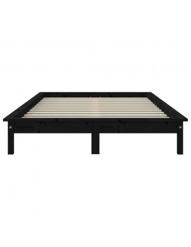 Giroletto Nero 120x200 cm in Legno Massello di Pino