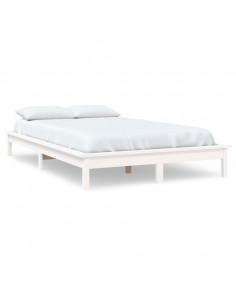 Giroletto Bianco 150x200 cm in Legno Massello di Pino King Size 2