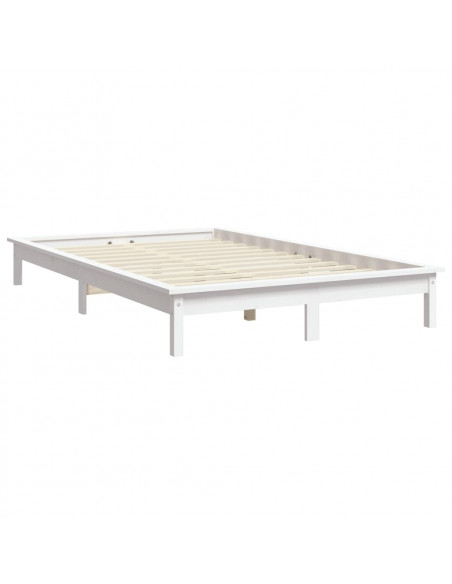 Giroletto Bianco 150x200 cm in Legno Massello di Pino King Size