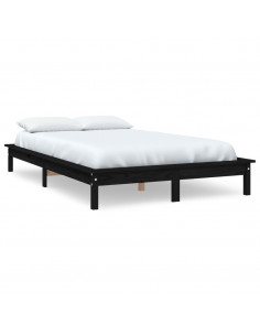 Giroletto Nero 150x200 cm King in Legno Massello di Pino 2