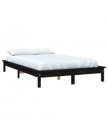 Giroletto Nero 150x200 cm King in Legno Massello di Pino