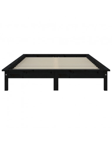 Giroletto Nero 150x200 cm King in Legno Massello di Pino