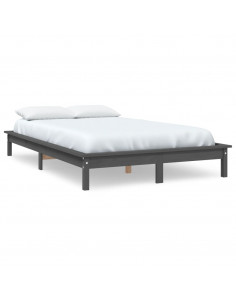 Giroletto Grigio 160x200 cm in Legno Massello di Pino 2