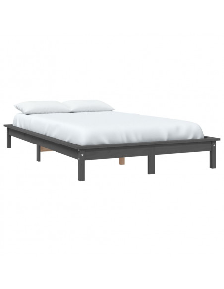 Giroletto Grigio 160x200 cm in Legno Massello di Pino
