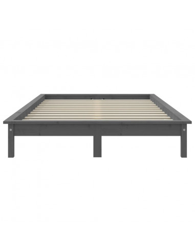 Giroletto Grigio 160x200 cm in Legno Massello di Pino