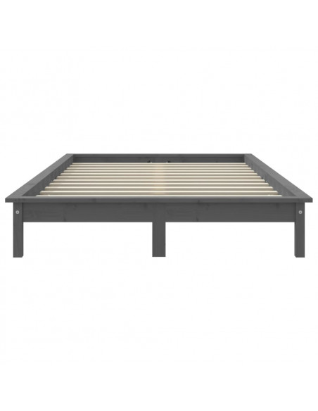 Giroletto Grigio 160x200 cm in Legno Massello di Pino