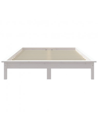 Giroletto Bianco 180x200 cm Super King Legno Massello di Pino