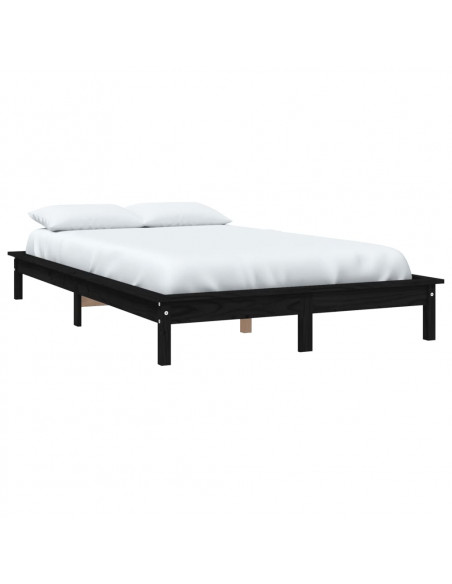 Giroletto Nero 200x200 cm in Legno Massello di Pino