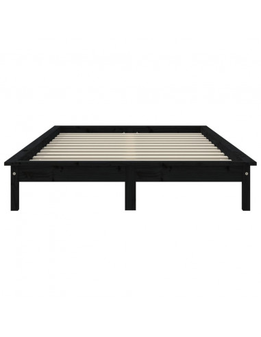 Giroletto Nero 200x200 cm in Legno Massello di Pino