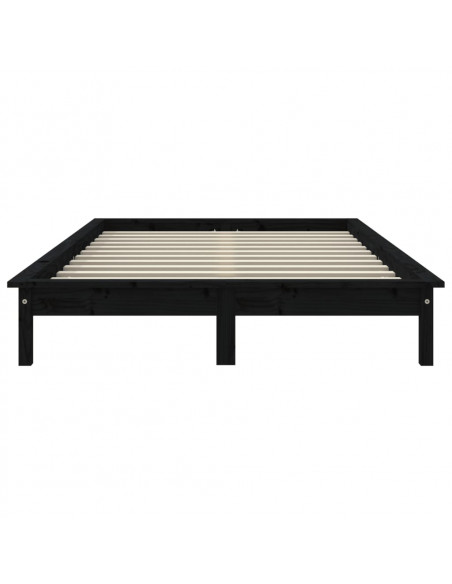Giroletto Nero 200x200 cm in Legno Massello di Pino