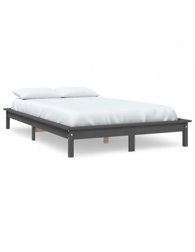 Giroletto Grigio 120x190 cm Small Double Legno Massello di Pino