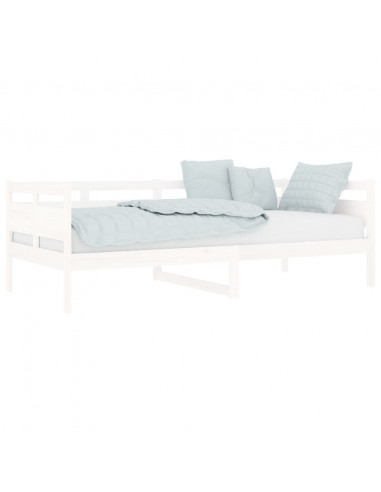 Dormeuse Bianca in Legno Massello di Pino 90x200 cm