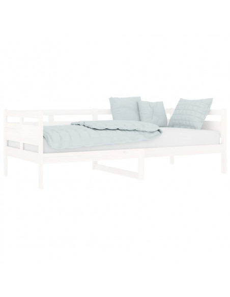 Dormeuse Bianca in Legno Massello di Pino 90x200 cm