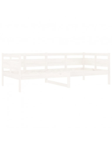 Dormeuse Bianca in Legno Massello di Pino 90x200 cm