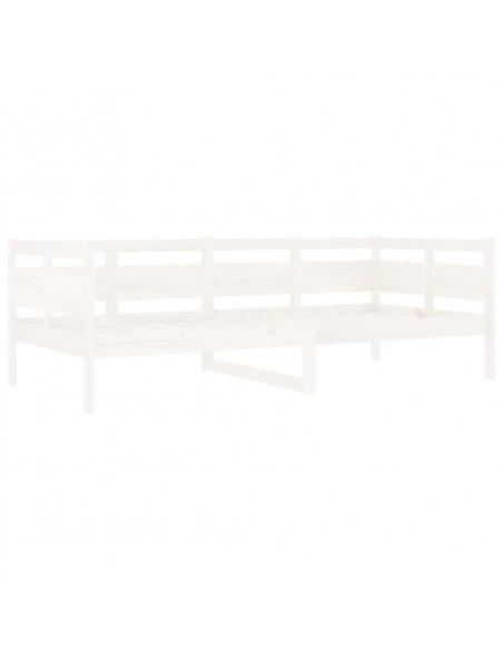 Dormeuse Bianca in Legno Massello di Pino 90x200 cm