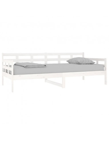 Dormeuse Bianca in Legno Massello di Pino 90x200 cm