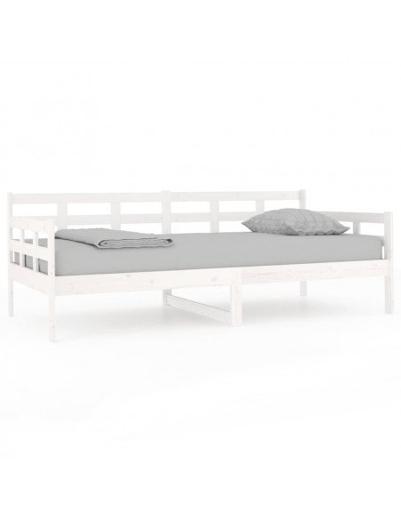 Dormeuse Bianca in Legno Massello di Pino 90x190 cm Dormeuse Bianca in Legno Massello di Pino 90x190 cm