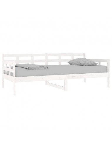 Dormeuse Bianca in Legno Massello di Pino 90x190 cm