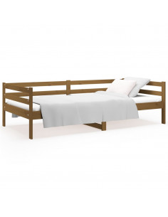 Dormeuse Miele 90x190 cm in Legno Massello di Pino 2