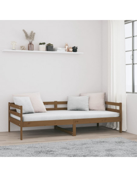 Dormeuse Miele 90x190 cm in Legno Massello di Pino