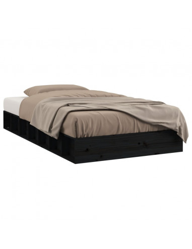 Giroletto Nero 135x190 cm Double in legno Massello