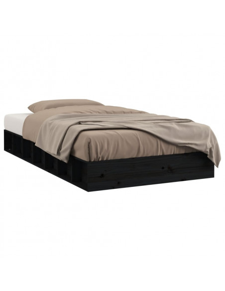 Giroletto Nero 135x190 cm Double in legno Massello