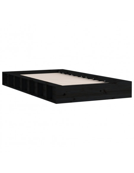 Giroletto Nero 135x190 cm Double in legno Massello
