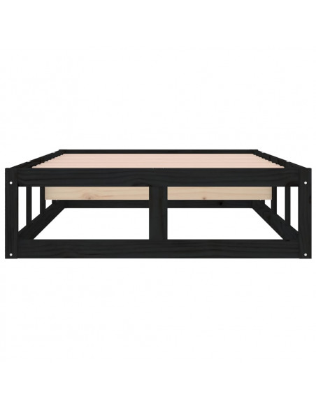 Giroletto Nero 90x200 cm in Legno Massello