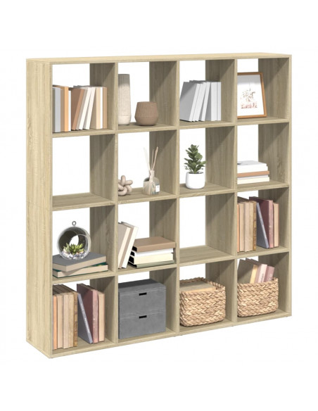 Libreria Rovere Sonoma 137,5x29x137,5 cm in Legno Multistrato