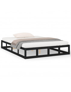 Giroletto Nero 200x200 cm in Legno Massello di Pino 2